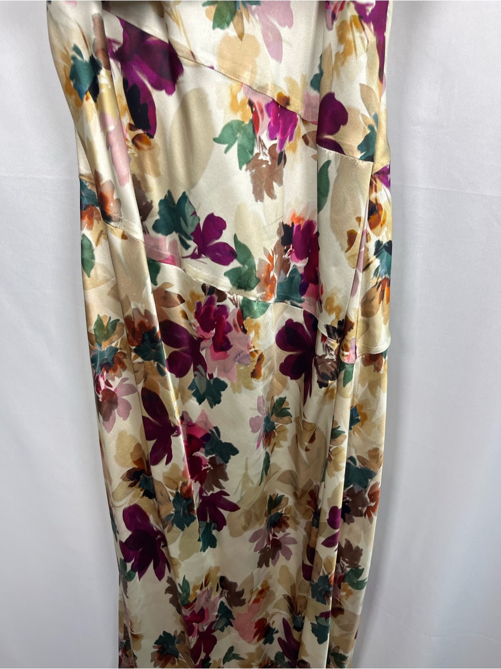 Nicholas floral nahara lark belted slip maxi dress silk cowl neck US SZ 8 EUC - Picture 5 of 13